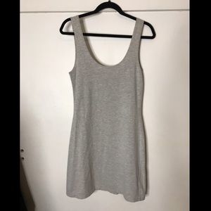 Gray knit dress